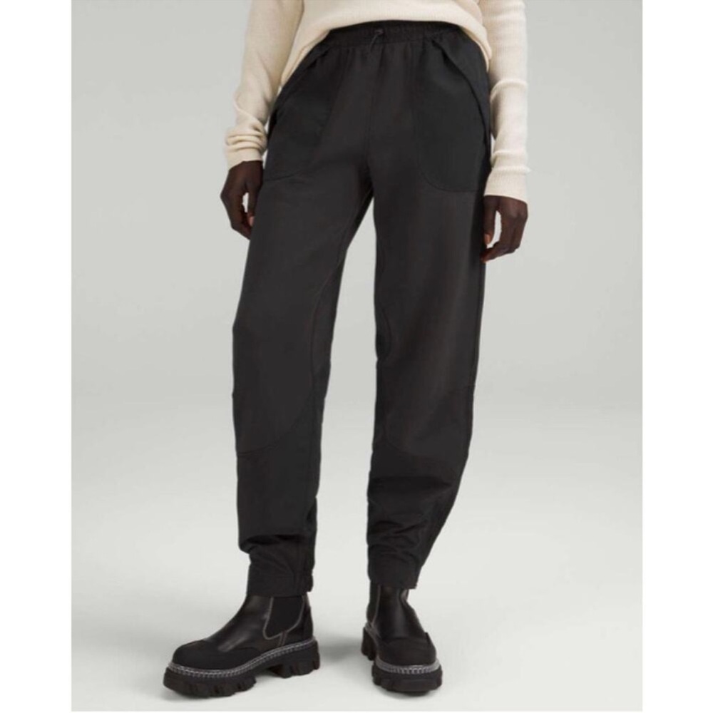 Lululemon Effortless Mid-Rise Pants Softstreme Glyde Black sz6